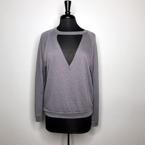 Ultra Soft NWOT Cutout Crewneck Sweatshirt